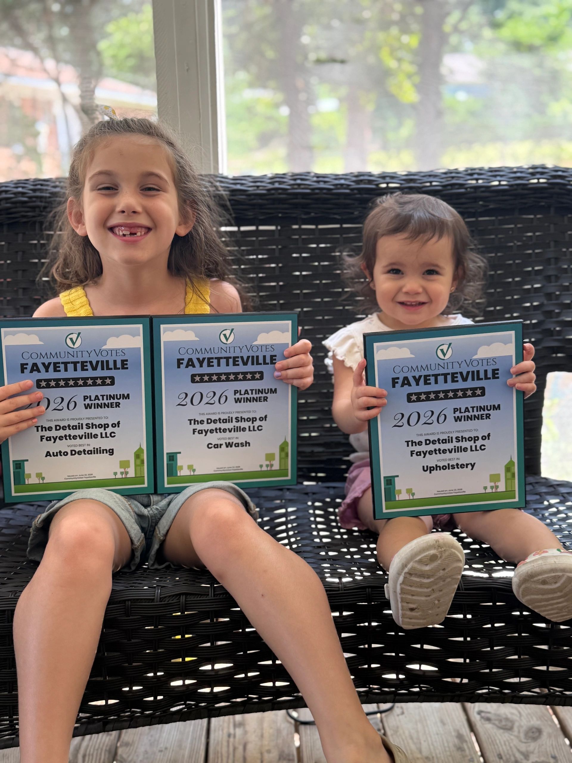 2024 CommunityVotes Platinum awards for The Detail Shop of Fayetteville