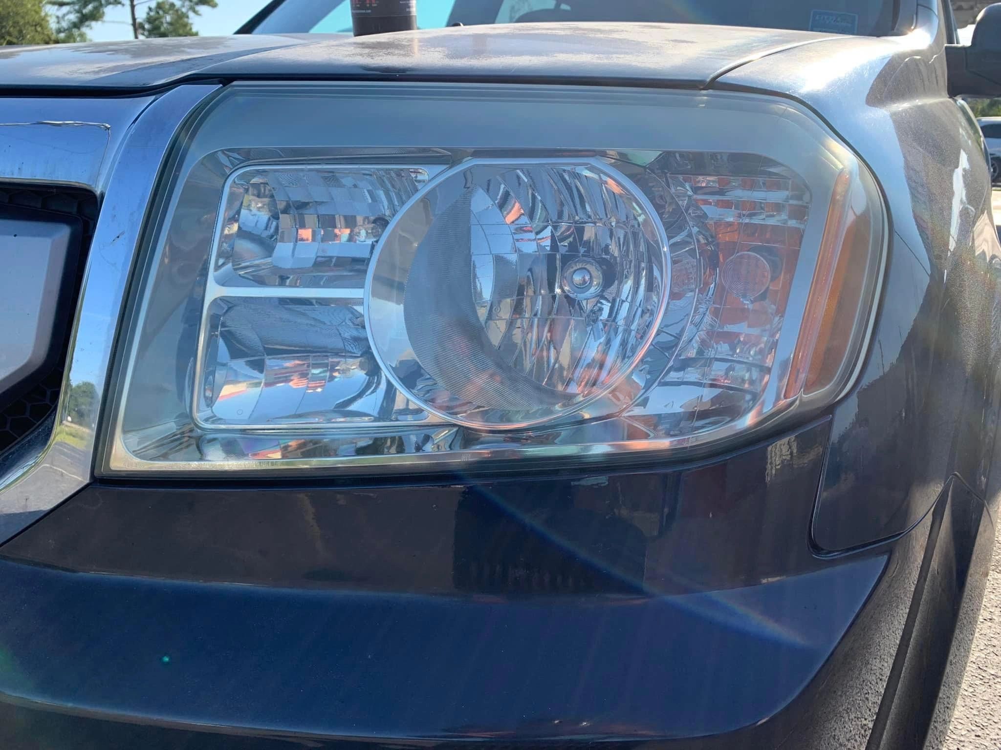 Clear restored headlight